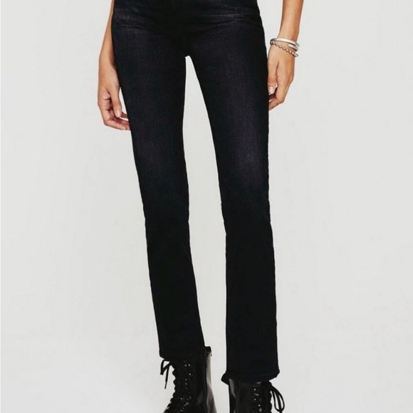 AG Alexxis Slim High-Rise Vintage Slim Black Jeans NWT - Picture 4 of 10